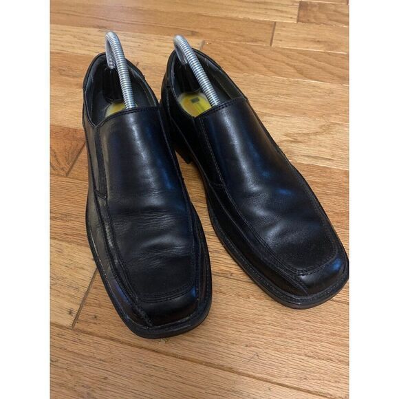 Men's Dockers ProStyle Shoes All Motion Comfort Black Leather Dress Shoes sz 8.5 - Picture 1 of 8